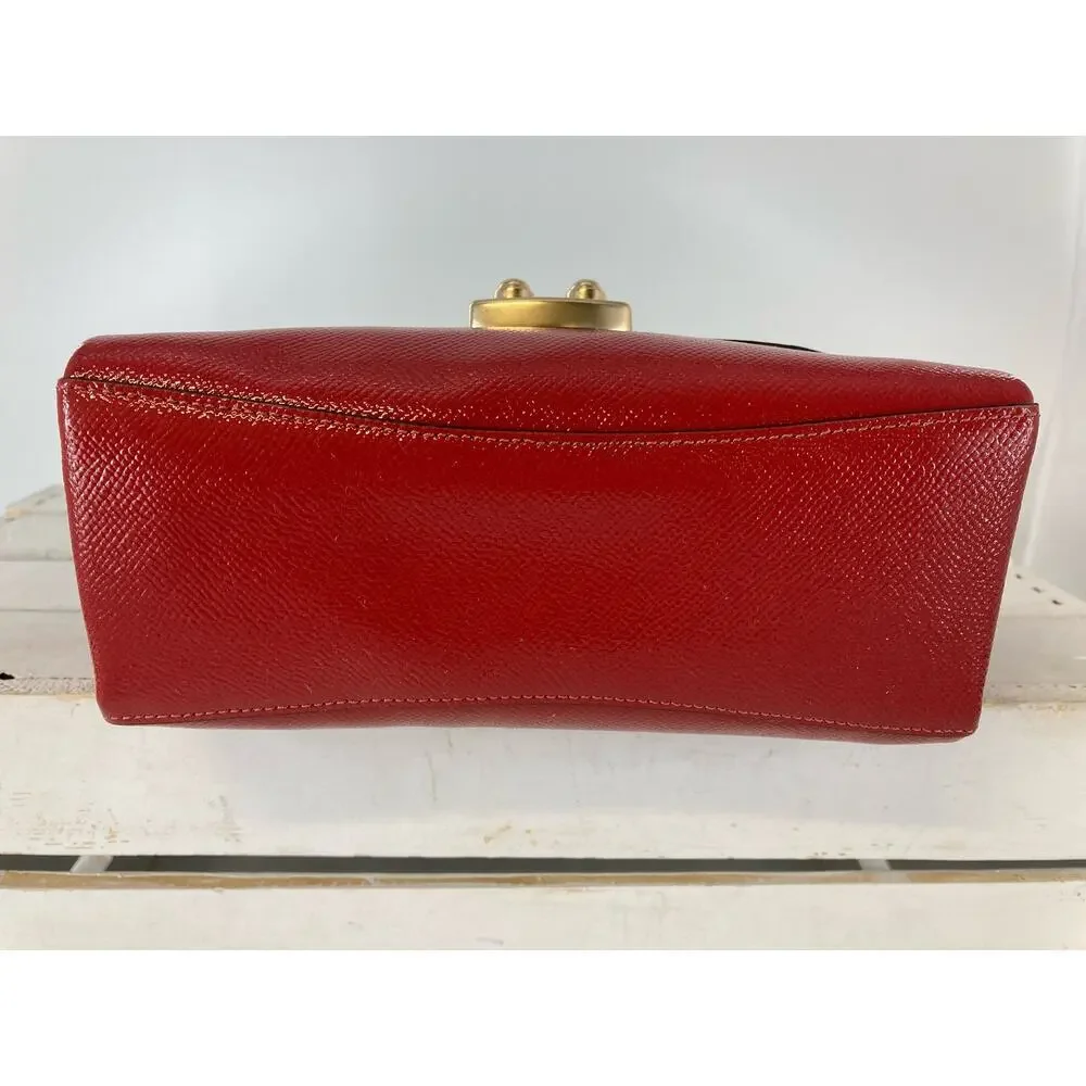 COACH F37833 SMALL RED PATTON LEATHER CROSSBODY BAG - Picture 9 of 16